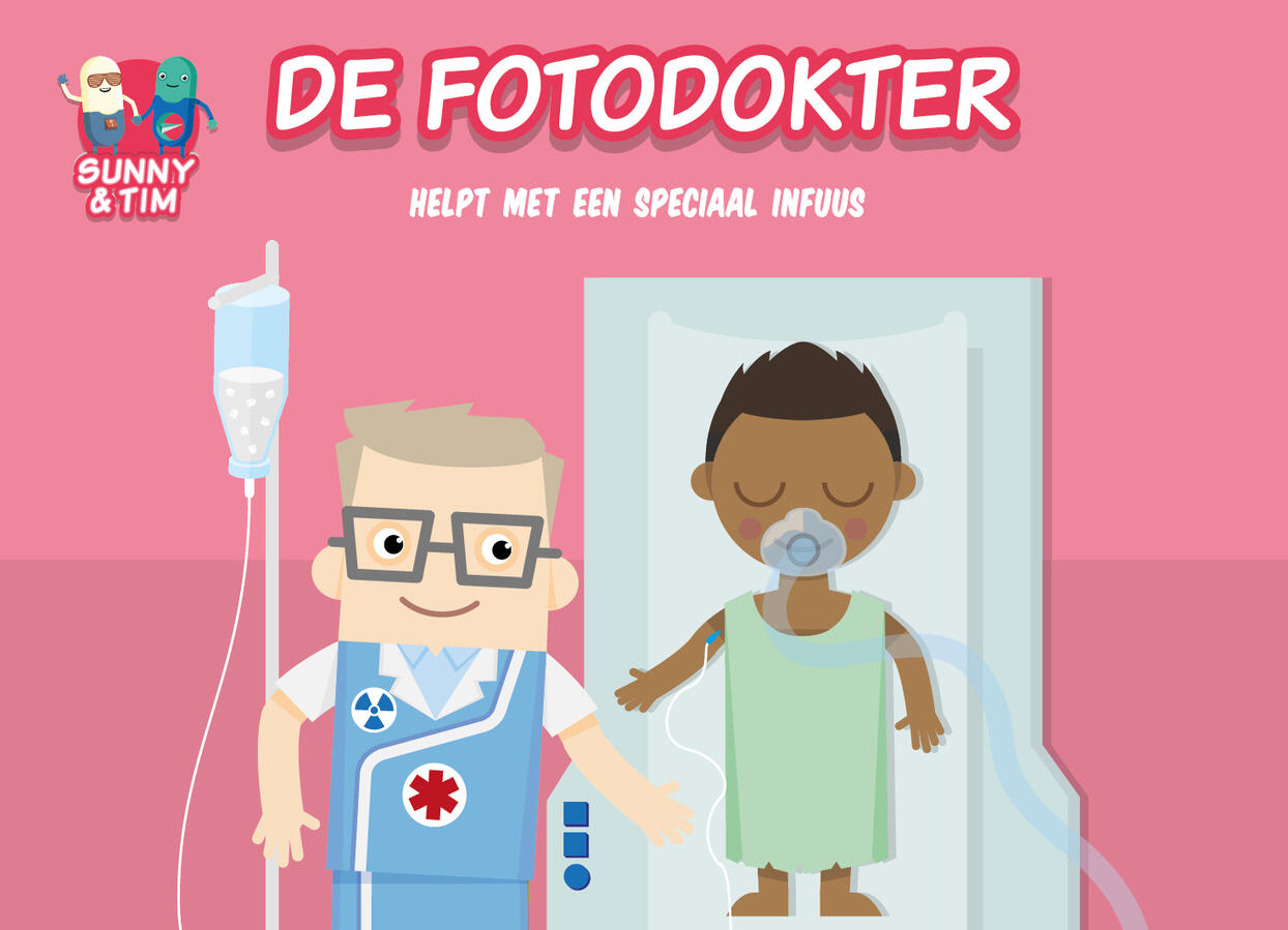De fotodokter helpt met een speciaal infuus